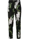 Lenny Niemeyer Floral-print Silk Trousers In Black