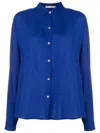 Lenny Niemeyer Gathered Long-sleeve Shirt In Blue