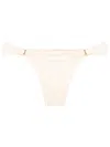 Lenny Niemeyer Gold-hardware Bikini Bottoms In Neutral