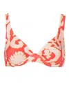 Lenny Niemeyer Graphic-print Bikini Top In Red