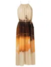 Lenny Niemeyer Graphic-print Midi Dress In Brown