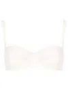 Lenny Niemeyer Half Cup Bikini Top In White