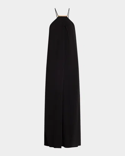 Lenny Niemeyer Halter Detailed Maxi Dress In Black