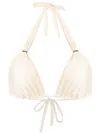 Lenny Niemeyer Halterneck Bikini Top In Neutral