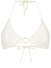 Lenny Niemeyer Halterneck Triangle-cup Bikini Top In White