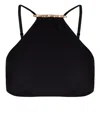 Lenny Niemeyer Ruched Halter Bikini Top In Black