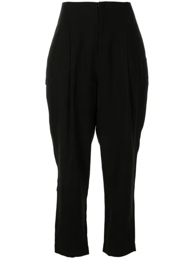 Lenny Niemeyer High-waisted Cigarette Trousers In Black