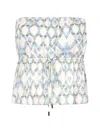 Lenny Niemeyer Ikat-pattern Drawstring Blouse In Multi
