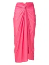 Lenny Niemeyer Knot-detail Midi Sarong In Pink