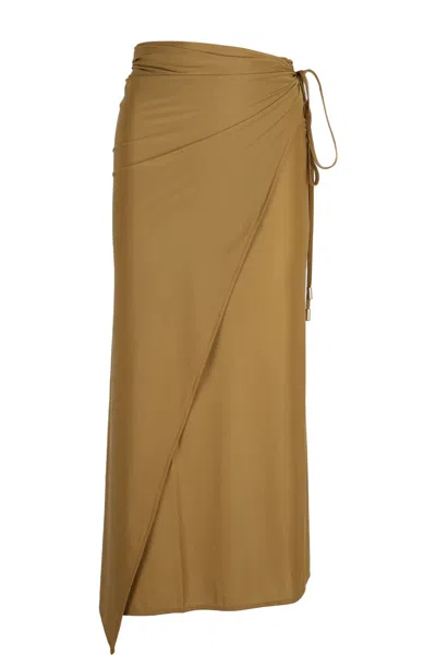 Lenny Niemeyer Knot Sarong Seed Beige In Brown