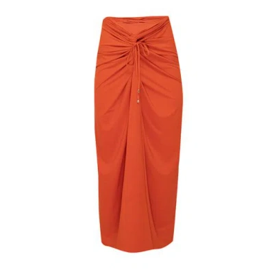 Lenny Niemeyer Knot Touch Sarong Mars In Red