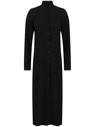 Lenny Niemeyer Long-sleeve Buttoned Shirt Dress In Black