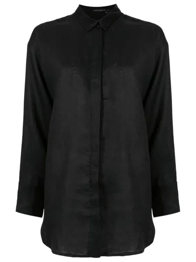 Lenny Niemeyer Long-sleeve Concealed-fastening Shirt In Black
