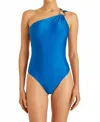 Lenny Niemeyer Loop Shoulder One Piece In Monaco In Blue