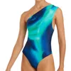 Lenny Niemeyer Loop Shoulder One Piece Swimsuit In Agate In Blue