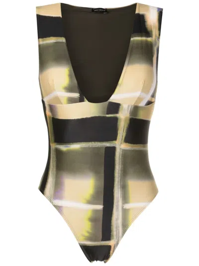 Lenny Niemeyer Maio Abstract-print One-piece In Multicolour