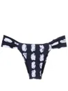 Lenny Niemeyer Maritma-print Bikini Bottoms In Blue