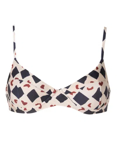 Lenny Niemeyer Marrocos Balconette Bikini Top In Neutrals