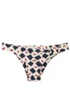 Lenny Niemeyer Marrocos Graphic-print Bikini Bottoms In Neutrals