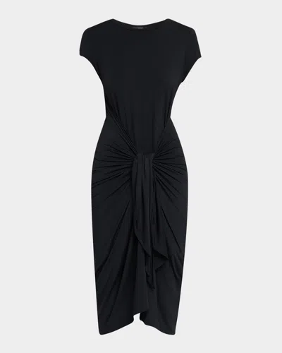Lenny Niemeyer Modal Midi Dress Coverup In Black
