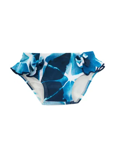 Lenny Niemeyer Kids' Nila Bow-detail Bikini Brief In Blue