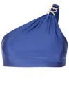 Lenny Niemeyer One-shoulder Bikini Top In Blue