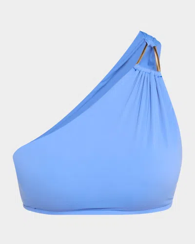 Lenny Niemeyer One-shoulder Detail Bikini Top In Riviera