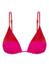 Lenny Niemeyer Panelled Triangle Bikini In Red