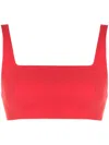 Lenny Niemeyer Papoula Square-neck Crop Top In Red