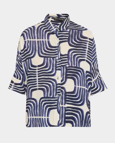 Lenny Niemeyer Paros Seamless Button-front Shirt