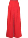 Lenny Niemeyer Pleated Tailored Trousers In Red