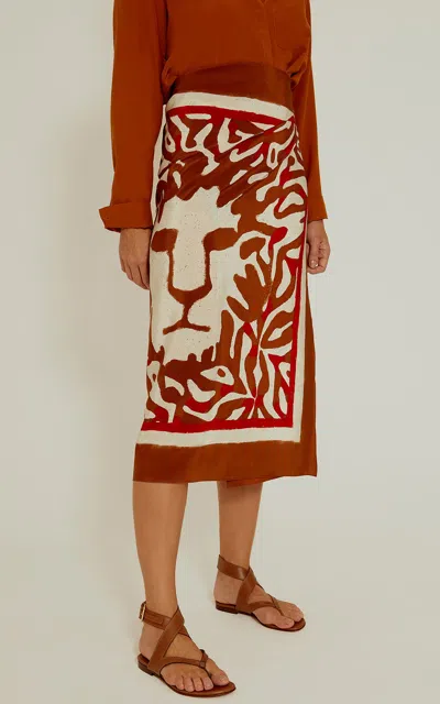 Lenny Niemeyer Premium Knot Sarong Kalahari In Brown