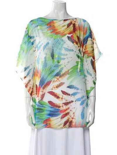 Pre-owned Lenny Niemeyer Printed Bateau Neckline Tunic In Multi