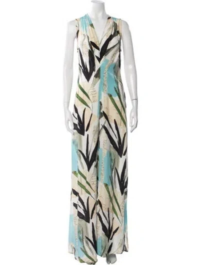 Pre-owned Lenny Niemeyer Printed Long Dress In Multicolor