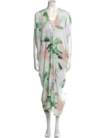 Pre-owned Lenny Niemeyer Printed Midi Length Dress In Green