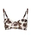 Lenny Niemeyer Puglia Abstract-print Bikini Top In Neutrals