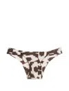 Lenny Niemeyer Puglia Twist-detailing Bikini Bottoms In Brown