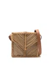 Lenny Niemeyer Raffia Shoulder Bag In Brown