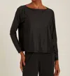 Lenny Niemeyer Relax Long Sleeve Shirt In Black In Black