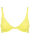 Lenny Niemeyer Ribbed Triangle-cup Bikini Top In Green