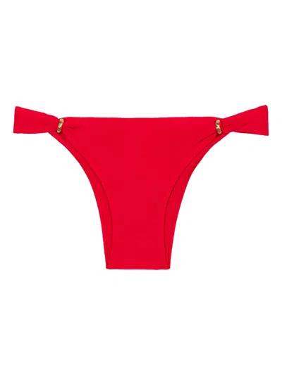 Lenny Niemeyer Ring-detail Bikini Bottom In Red