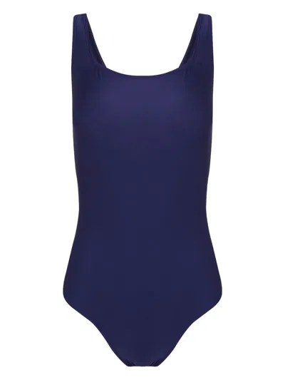 Lenny Niemeyer Scoop-back Swimsuit In Blue