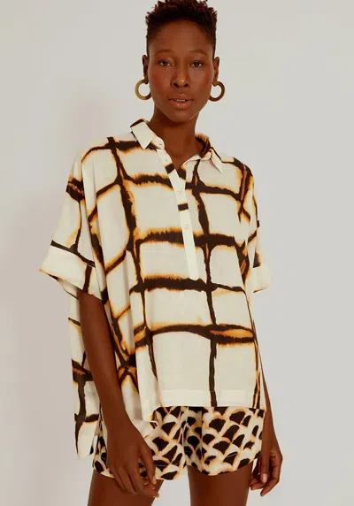 Lenny Niemeyer Shirt Half Sleeve Rust In Yellow