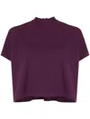 Lenny Niemeyer Short-sleeve Cropped T-shirt In Purple