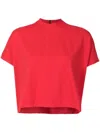 Lenny Niemeyer Short-sleeve Cropped T-shirt In Red
