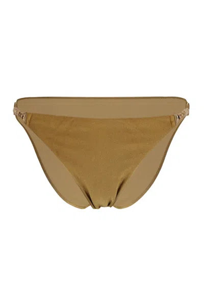 Lenny Niemeyer Side Detail A Bikini Bottom Seed Beige In Brown