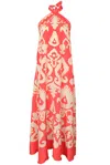 Lenny Niemeyer Silk Cross Neck Dress Turkey In Multi