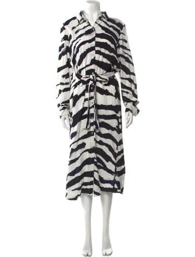 Pre-owned Lenny Niemeyer Silk Long Dress In Black