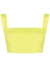 Lenny Niemeyer Square-neck Cropped Top In Green