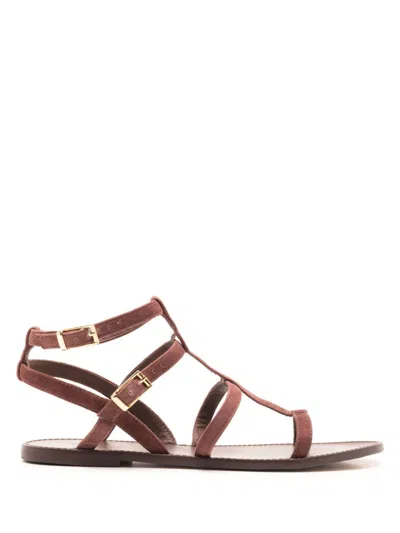 Lenny Niemeyer Suede Gladiator Sandals In Brown